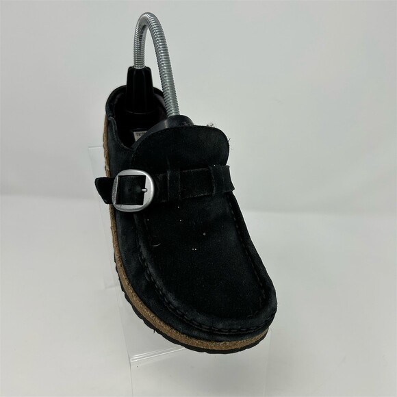 Birkenstock Buckley Shearling Clog Mule Black Slip-On Size 6 EU 37 Medium/Narrow - Picture 2 of 11
